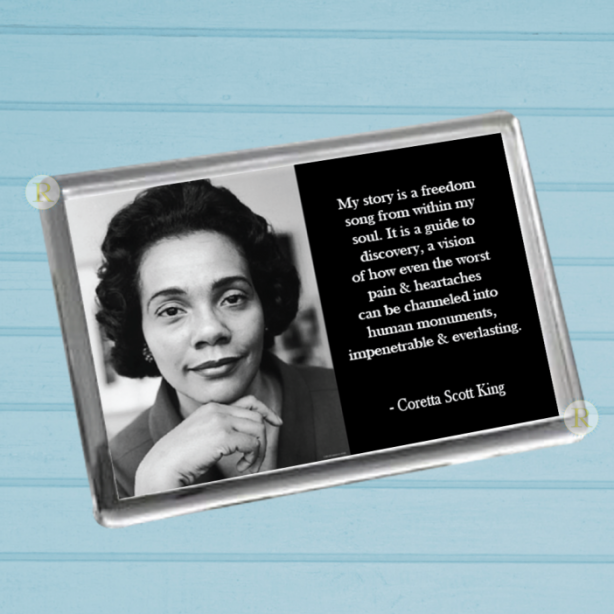 Coretta Scott King Fridge Magnet A